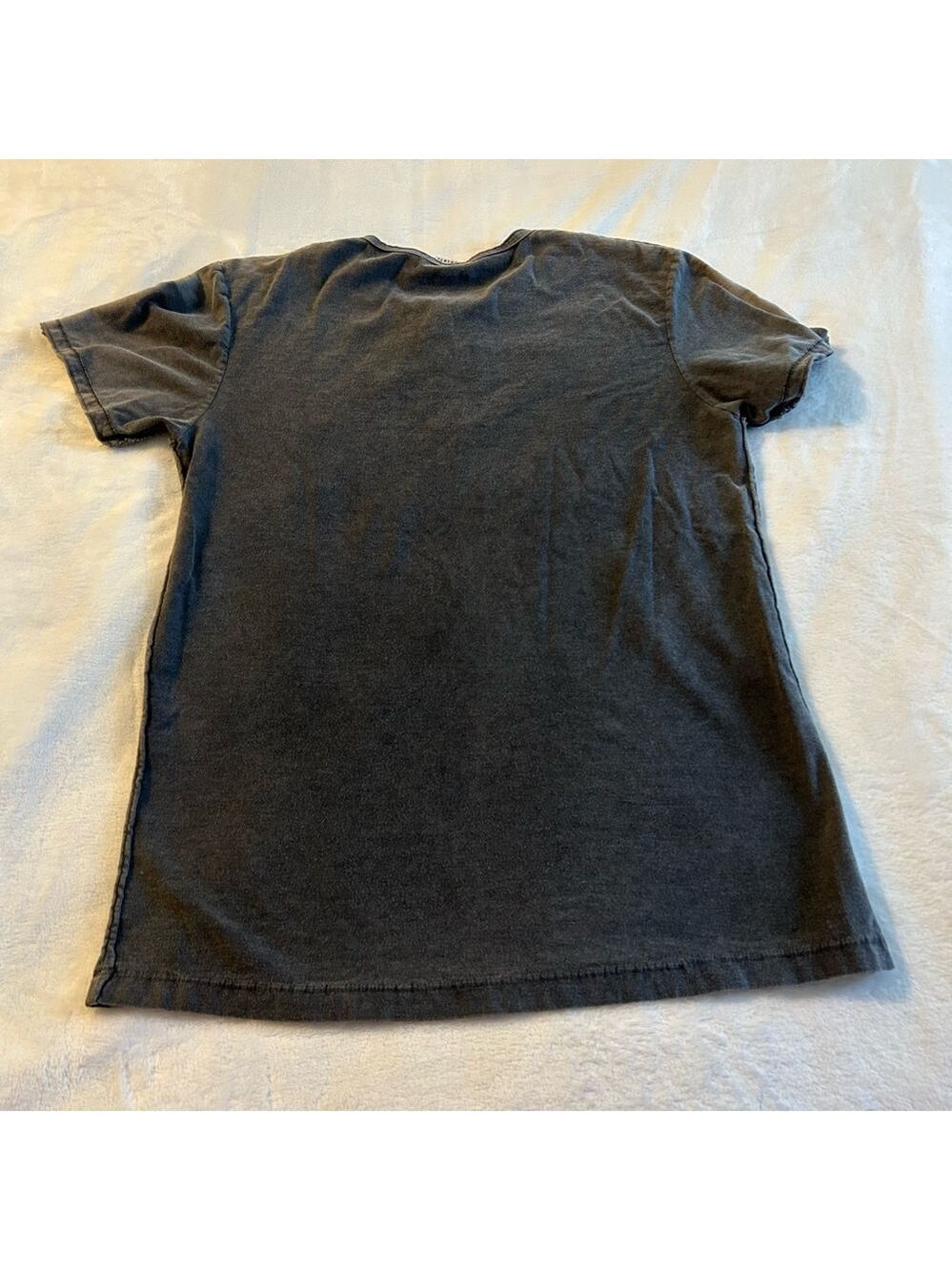 Modous 2 tone gray short sleeve t-shirt with buttons at the collar size S cotton - Picture 2 of 6